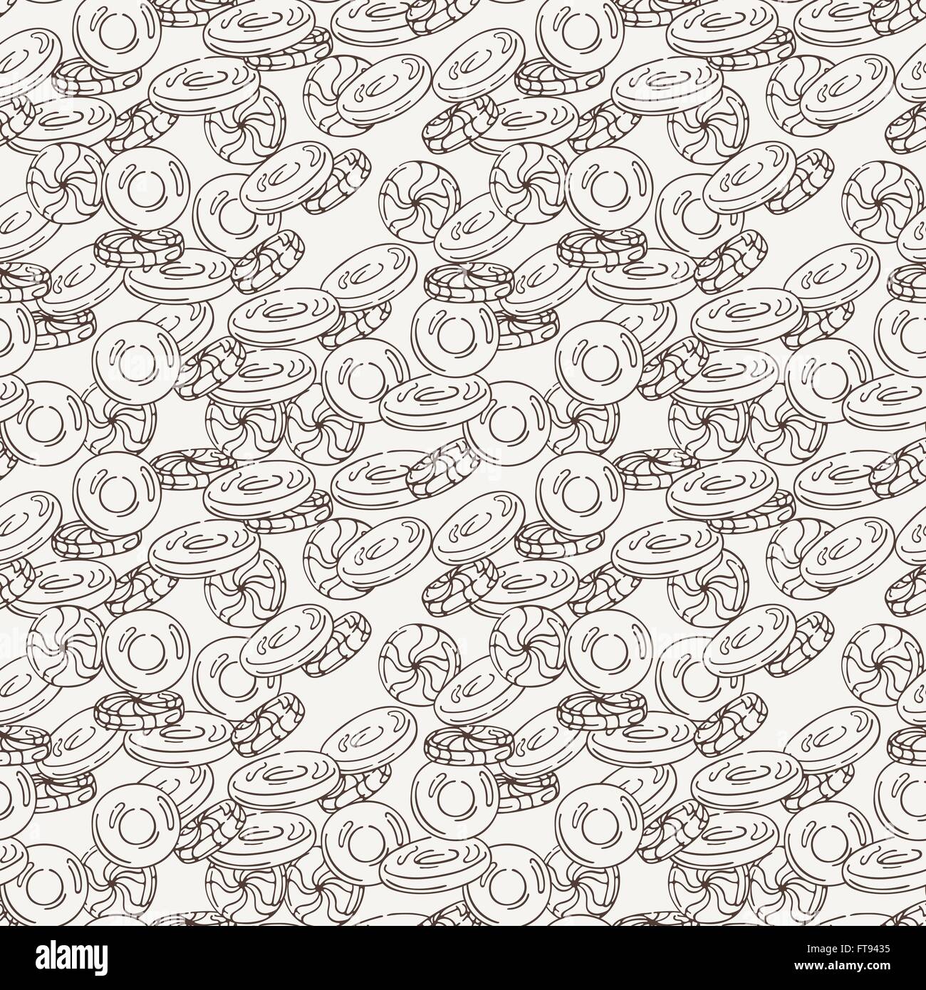 Vector Candy and Lollipop Seamless Pattern. Sweet Party Texture Stock ...