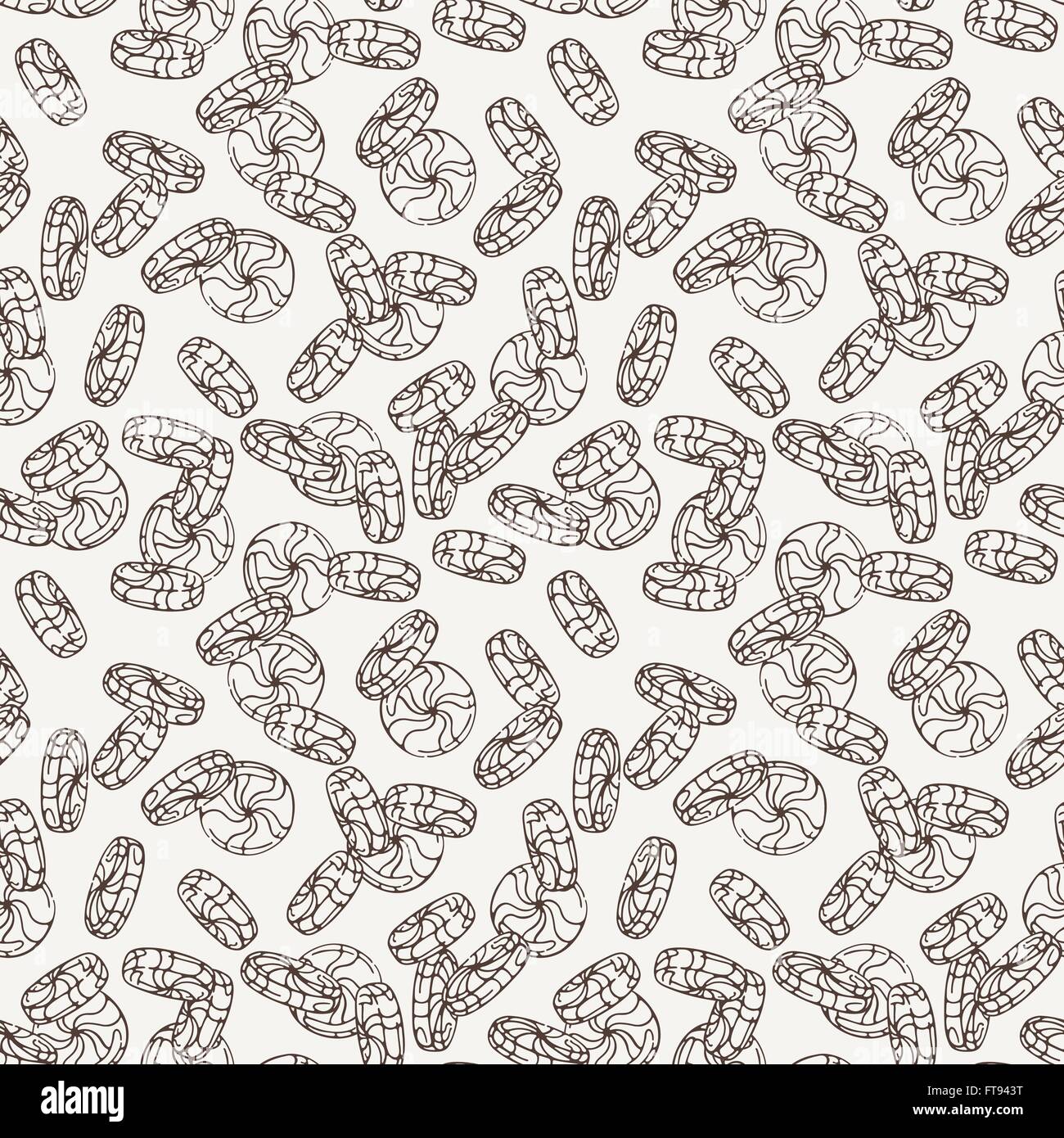 Vector Candy and Lollipop Seamless Pattern. Sweet Party Texture Stock ...