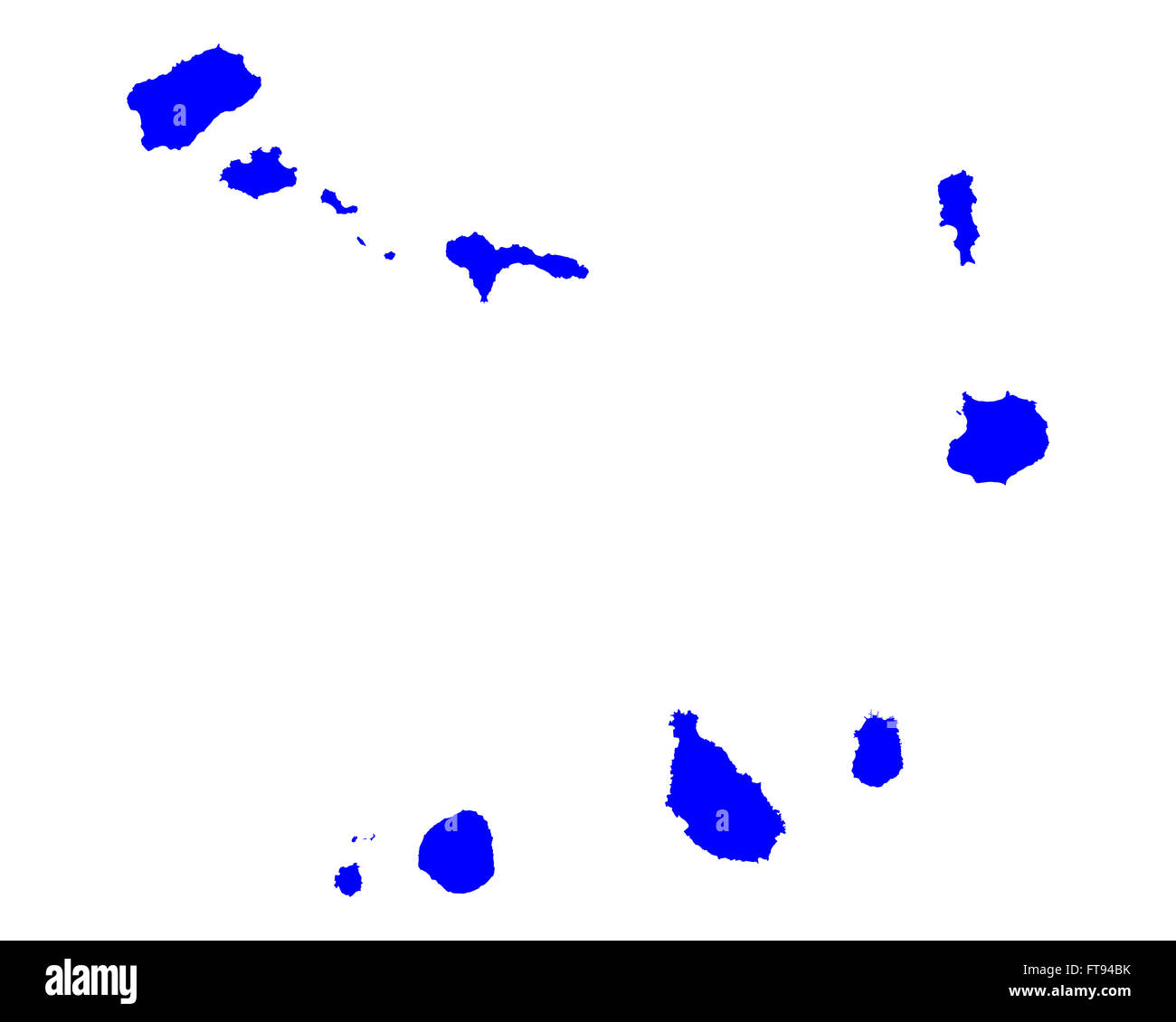 Map of Cape Verde Stock Photo Alamy