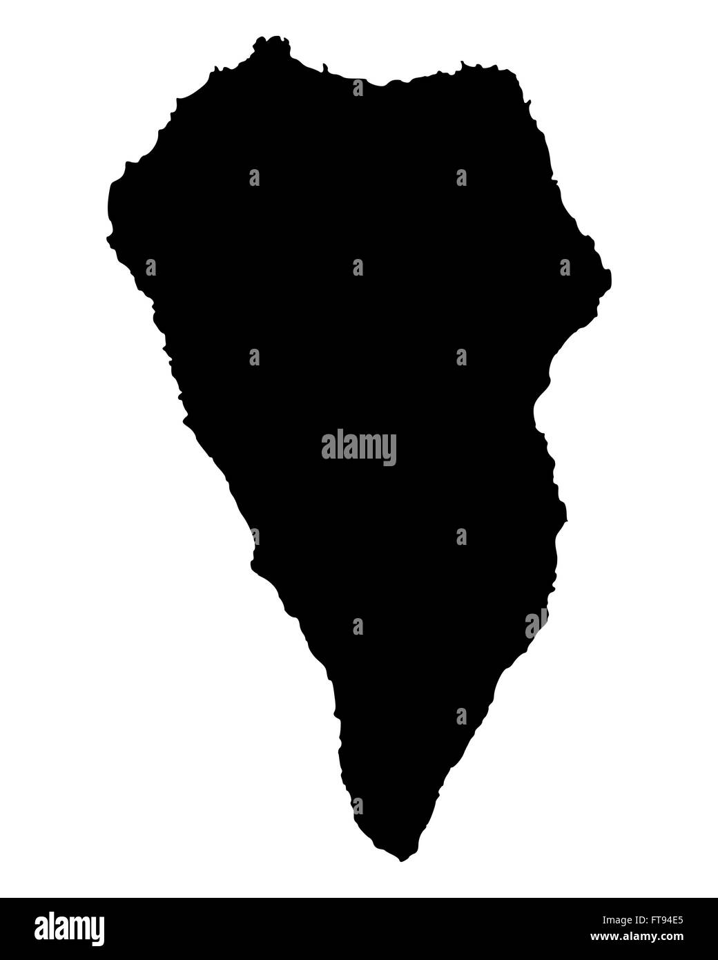 Map of La Palma Stock Photo Alamy