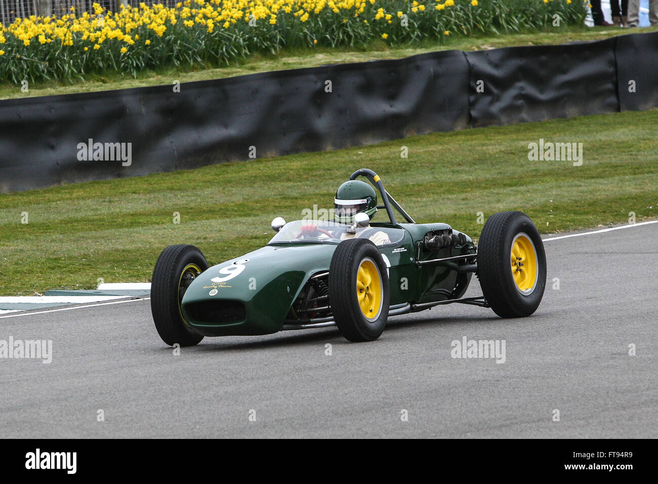 Goodwood classic historic motor racing at the Goodwood Members Meeting Stock Photo