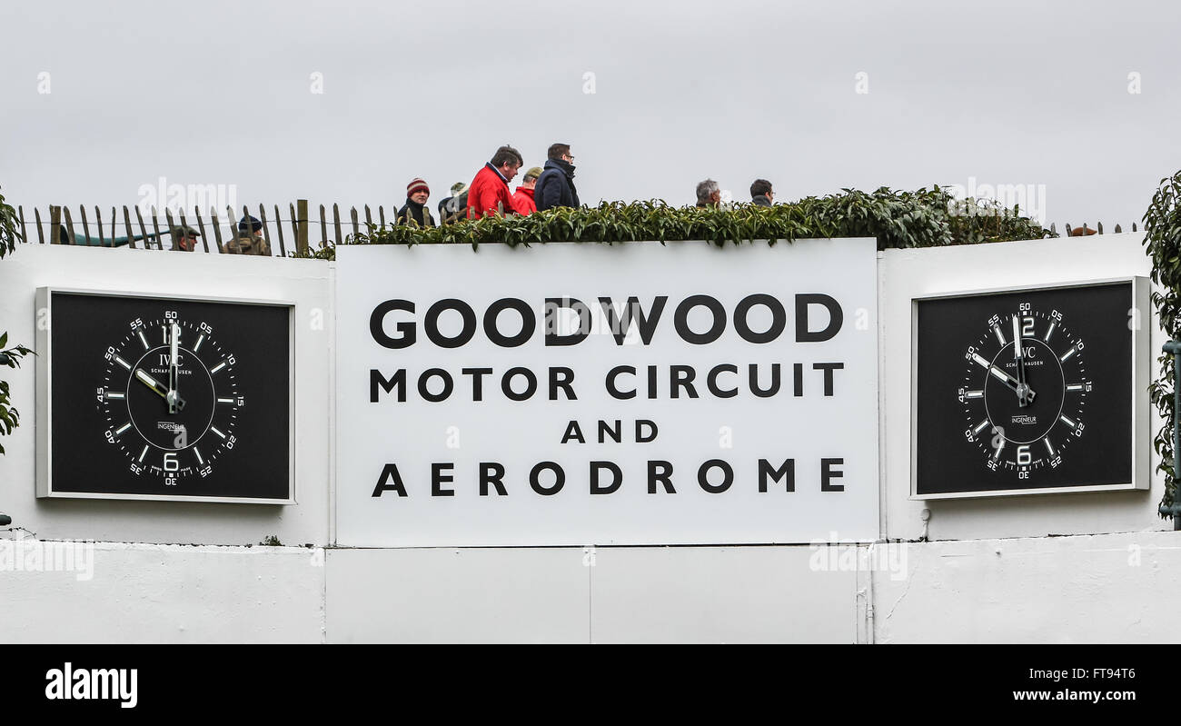 Goodwood classic historic motor racing at the Goodwood Members Meeting Stock Photo