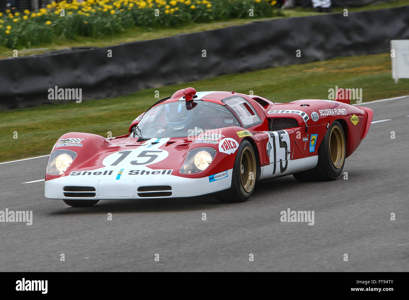 Goodwood classic historic motor racing at the Goodwood Members Meeting Stock Photo