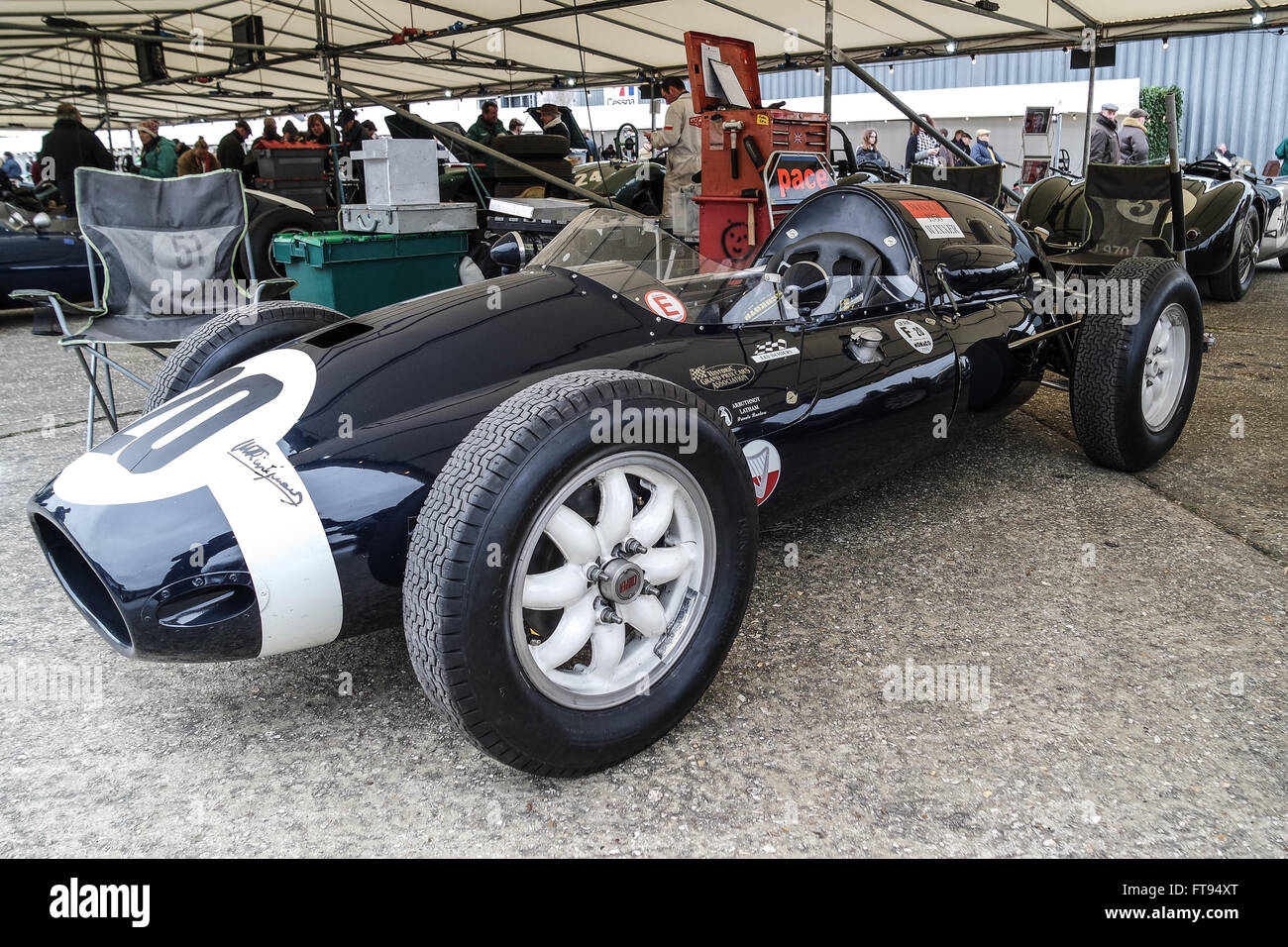 Goodwood classic historic motor racing at the Goodwood Members Meeting Stock Photo