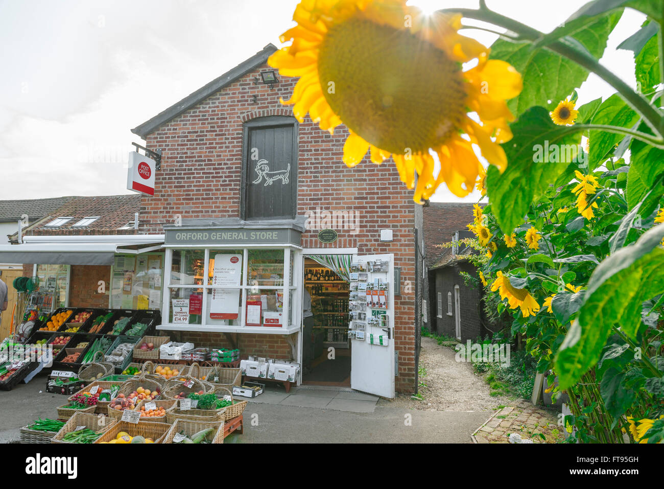 Village shop UK, view in summer of the the village shop and Post Office
