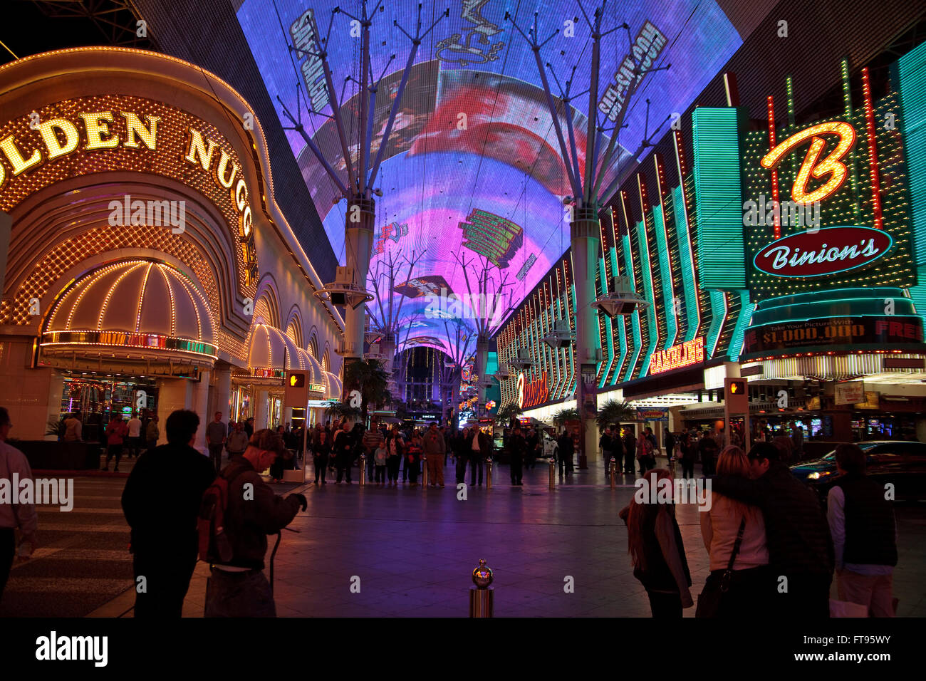 Las Vegas Strip at night Stock Photo