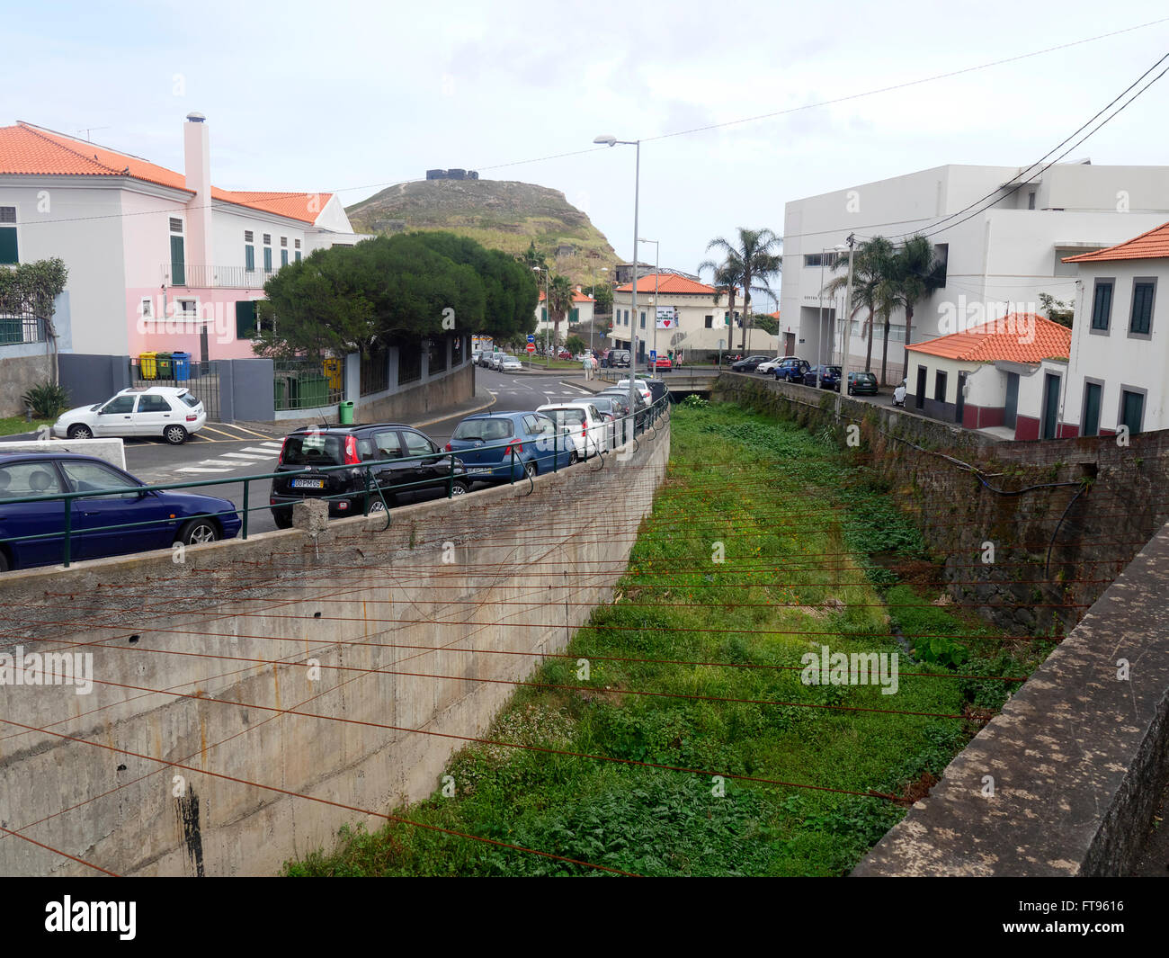 Porta da Cruz, Madeira, river, March 2016 Stock Photo