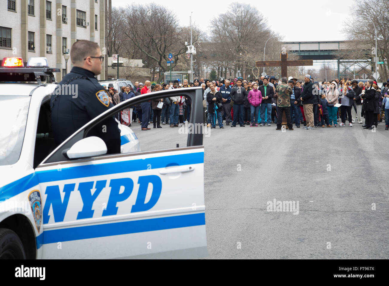 Brownsville, Brooklyn, New York, USA. 25th March, 2016. Members of the
