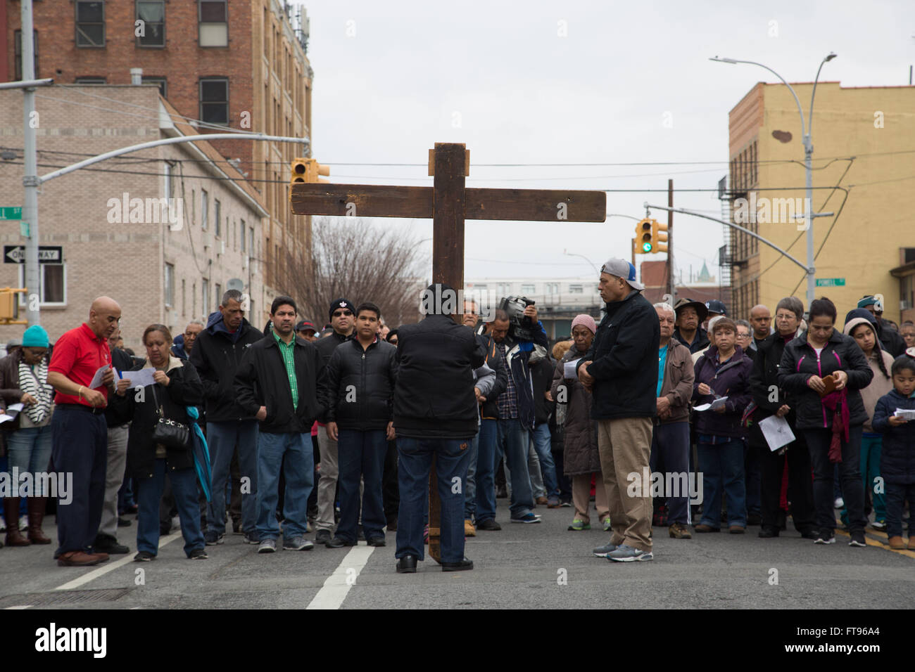 Brownsville, Brooklyn, New York, USA. 25th March, 2016. Members of the