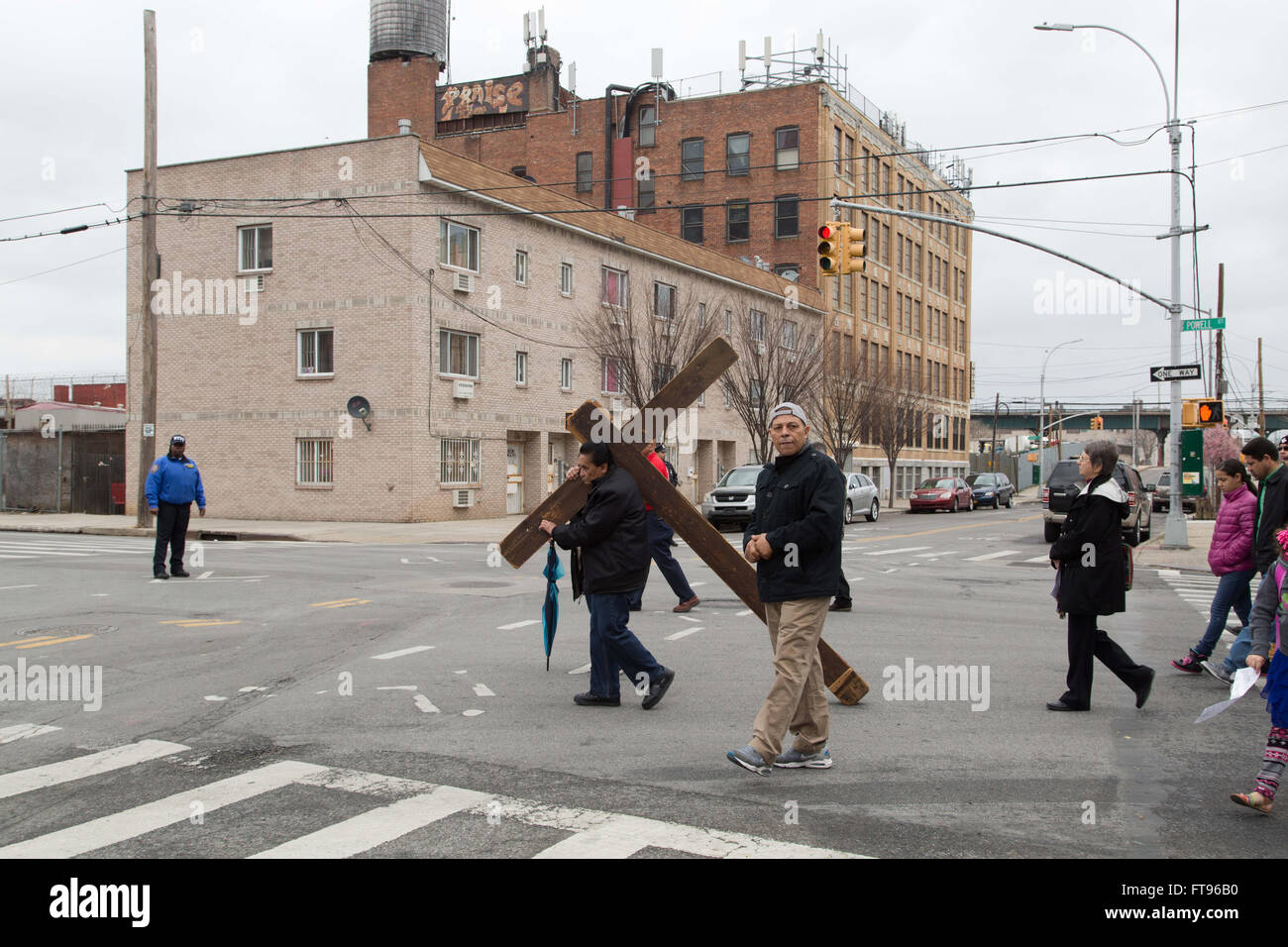 Brownsville, Brooklyn, New York, USA. 25th March, 2016. Members of the
