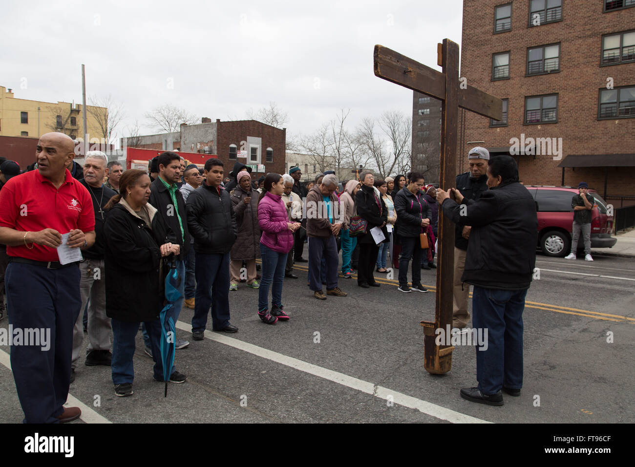 Brownsville, Brooklyn, New York, USA. 25th March, 2016. Members of the ...