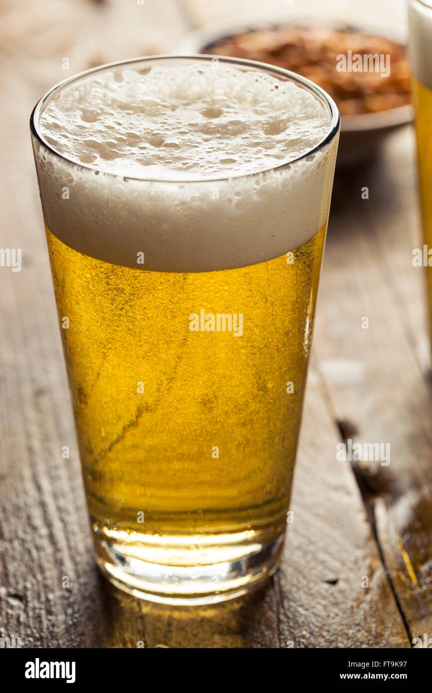 Refreshing Summer Pint of Beer Ready to Drink Stock Photo Alamy
