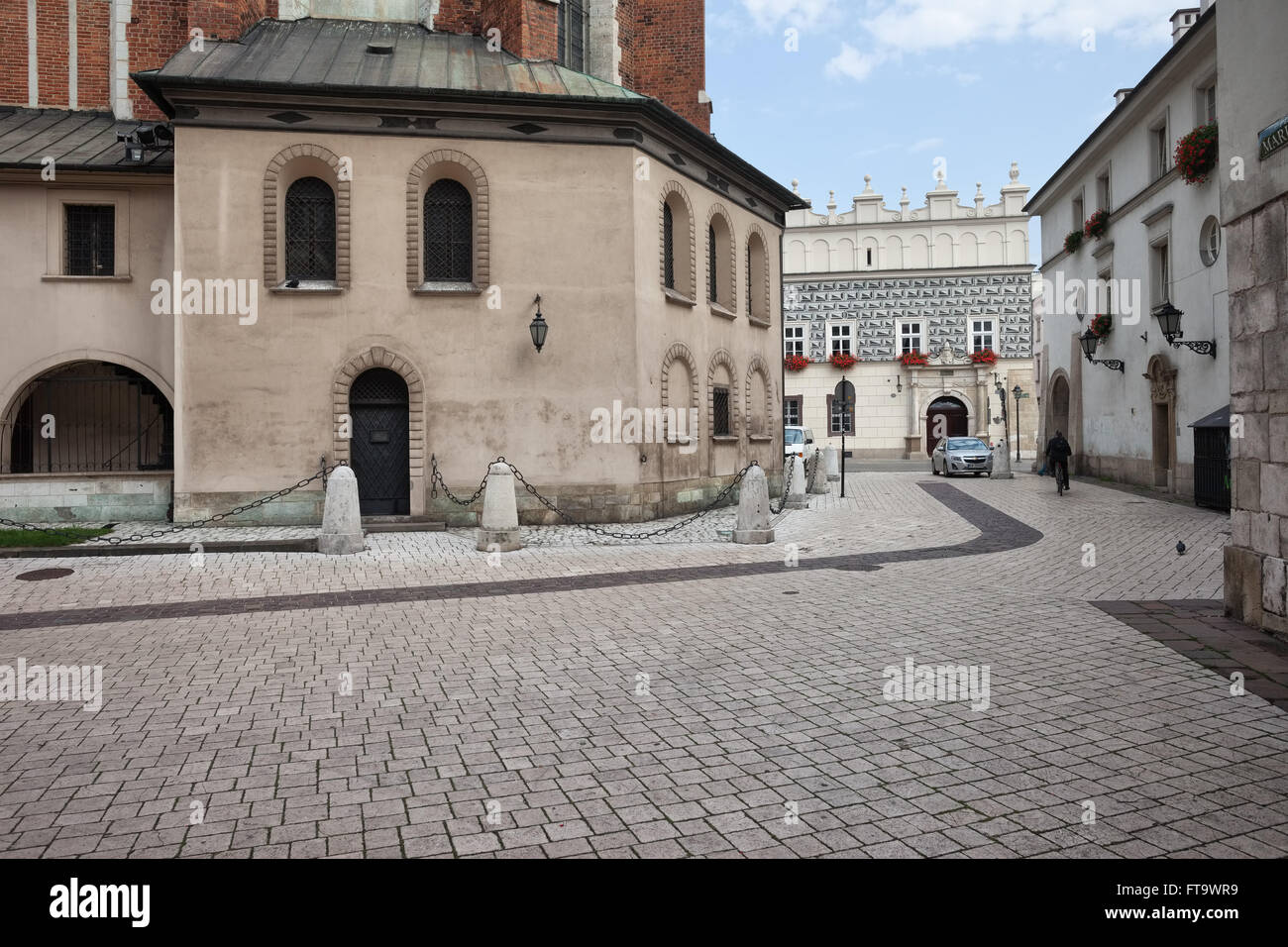 City of Krakow, Poland, Mariacki Square in the Old Town Stock Photo
