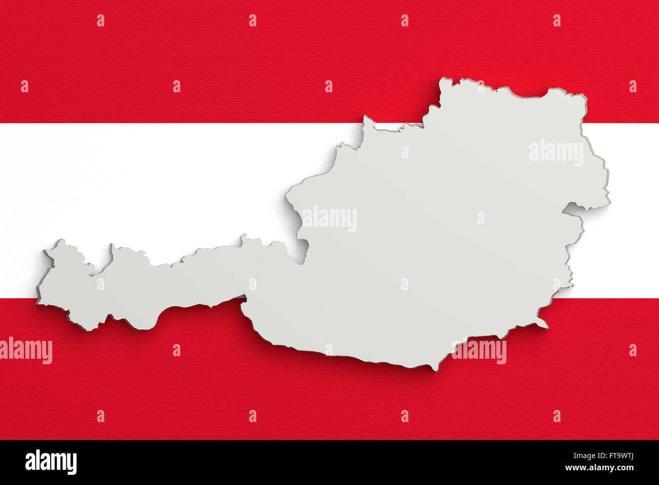 Map Austria Flag Vienna High Resolution Stock Photography and Images ...