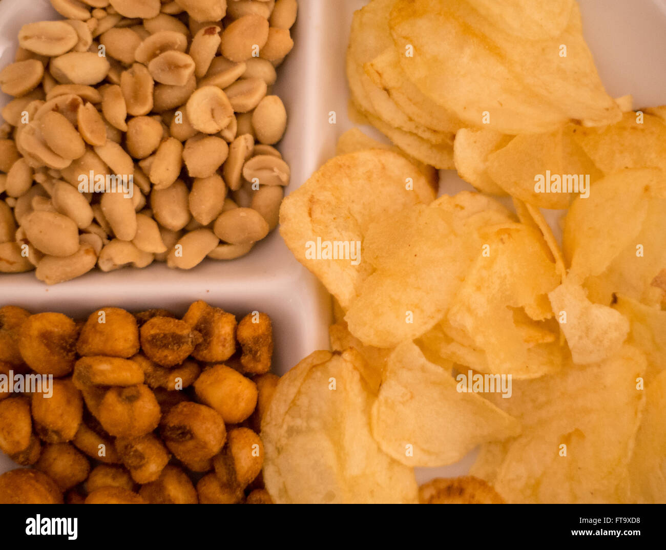 Chips and nuts cocktail martini snack Stock Photo Alamy