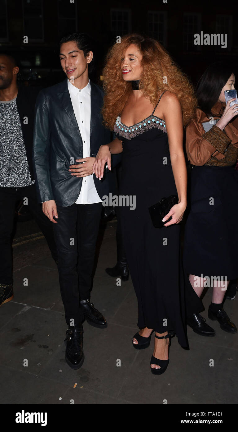 Celebrities attend the Warner Bros. BRITS after party Featuring: Lion Babe  Where: London, United Kingdom When: 24 Feb 2016 Stock Photo - Alamy