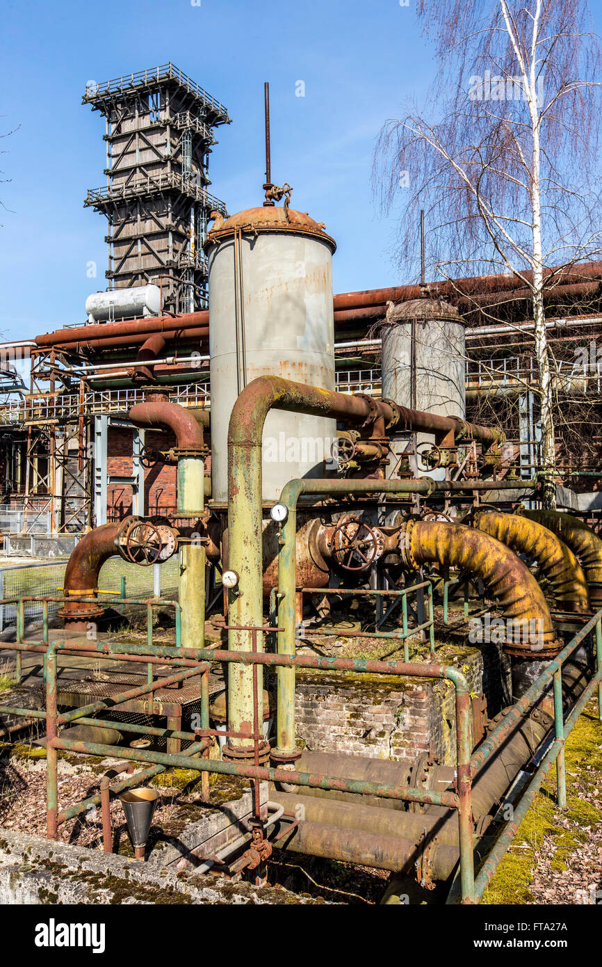 The Hansa coking plant in Dortmund, Germany, closed in 1992, today a museum, industrial monument, industrial heritage route Stock Photo