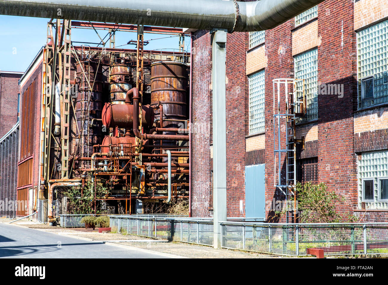 The Hansa coking plant in Dortmund, Germany, closed in 1992, today a museum, industrial monument, industrial heritage route Stock Photo