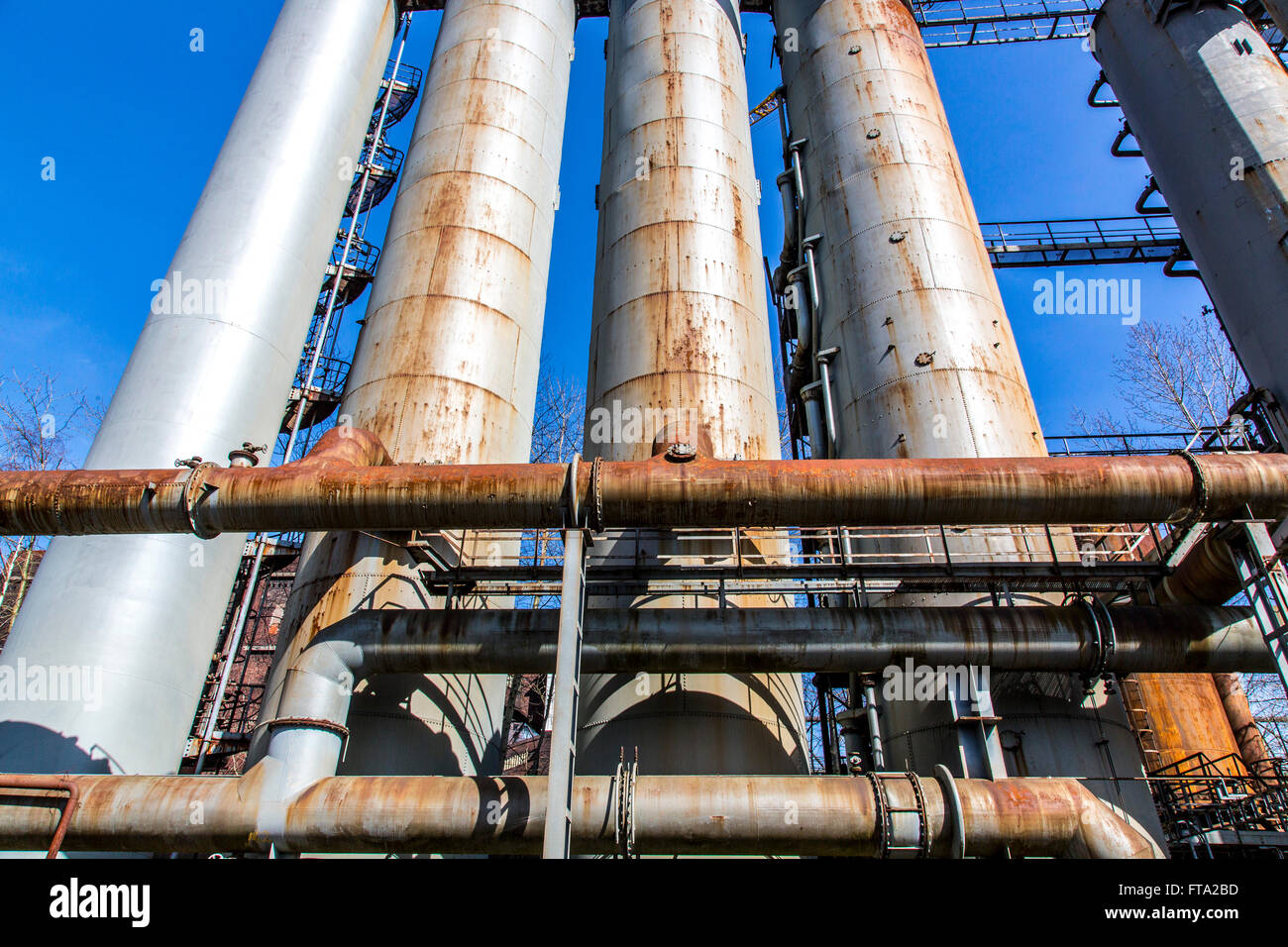 The Hansa coking plant in Dortmund, Germany, closed in 1992, today a museum, industrial monument, industrial heritage route Stock Photo