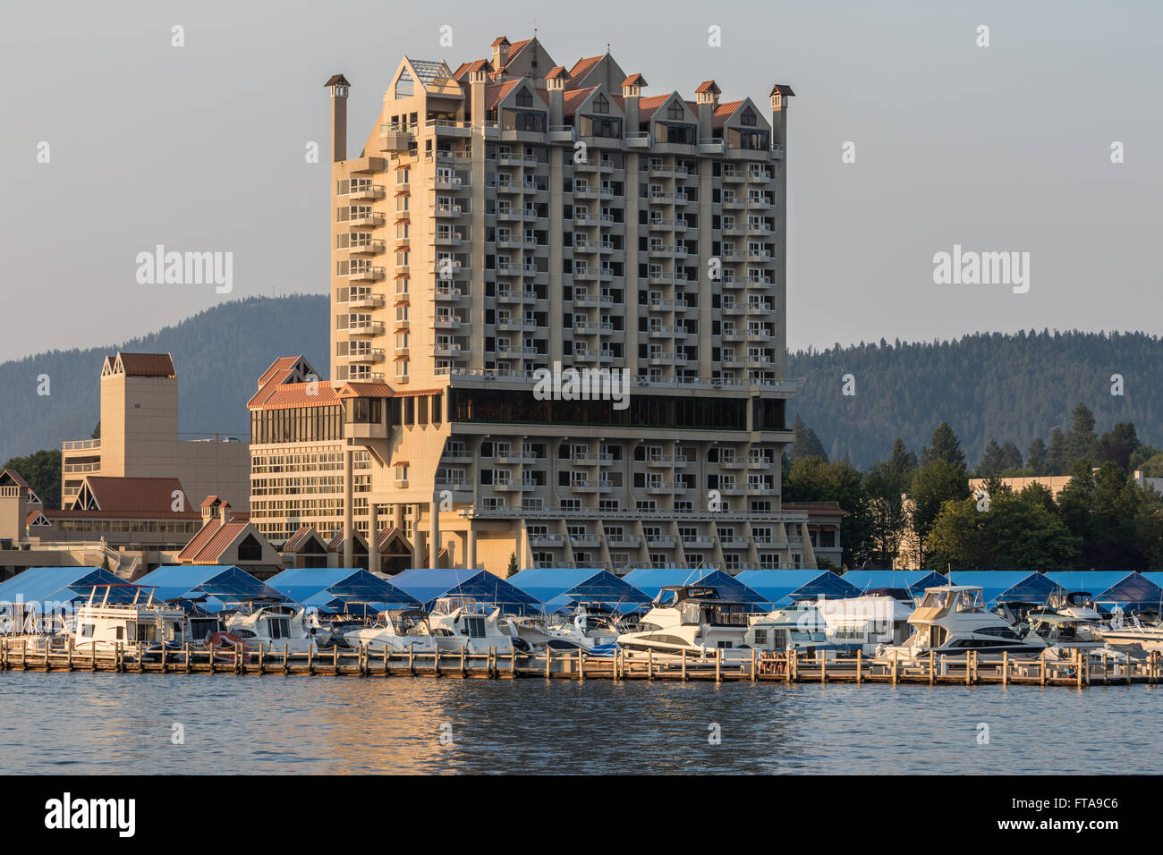 A resort hotel in Coeur d'Alene, Idaho Stock Photo Alamy