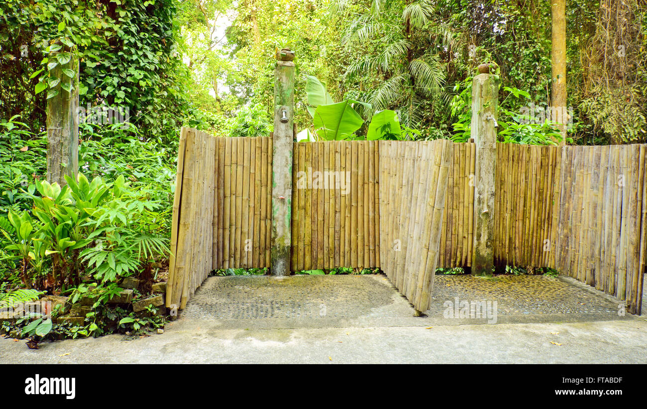 Outdoor Shower background Stock Photo - Alamy