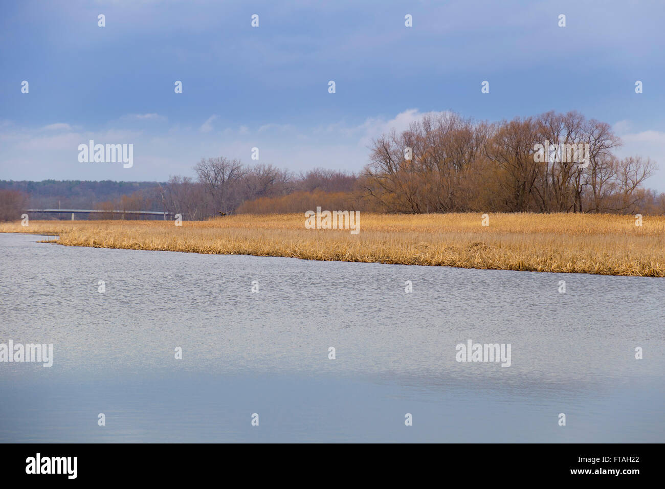 Mohawk River, Albany NY in March View along MohawkHudson Bikeway