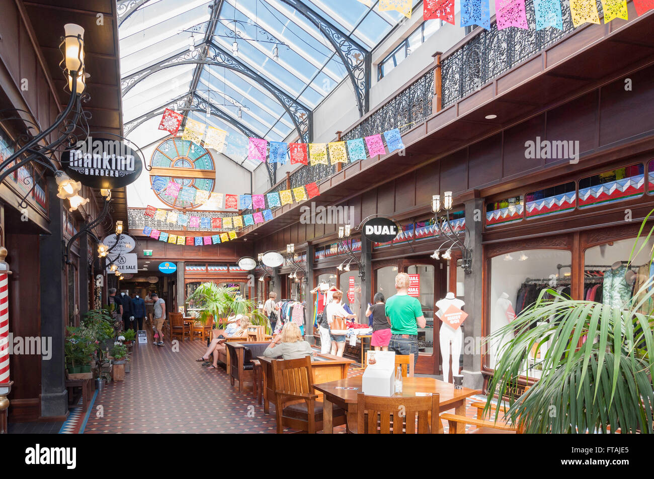 Interior of The Tannery shopping & restaurant  complex, Garlands Road, Woolston, Christchurch, Canterbury, New Zealand Stock Photo