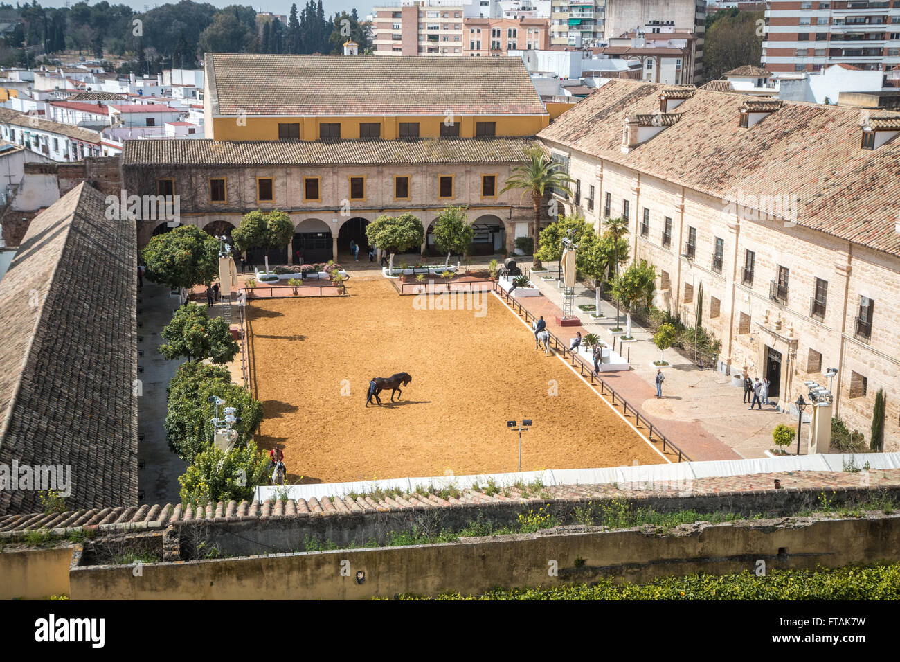 Royal stables seen from above Stock Photo