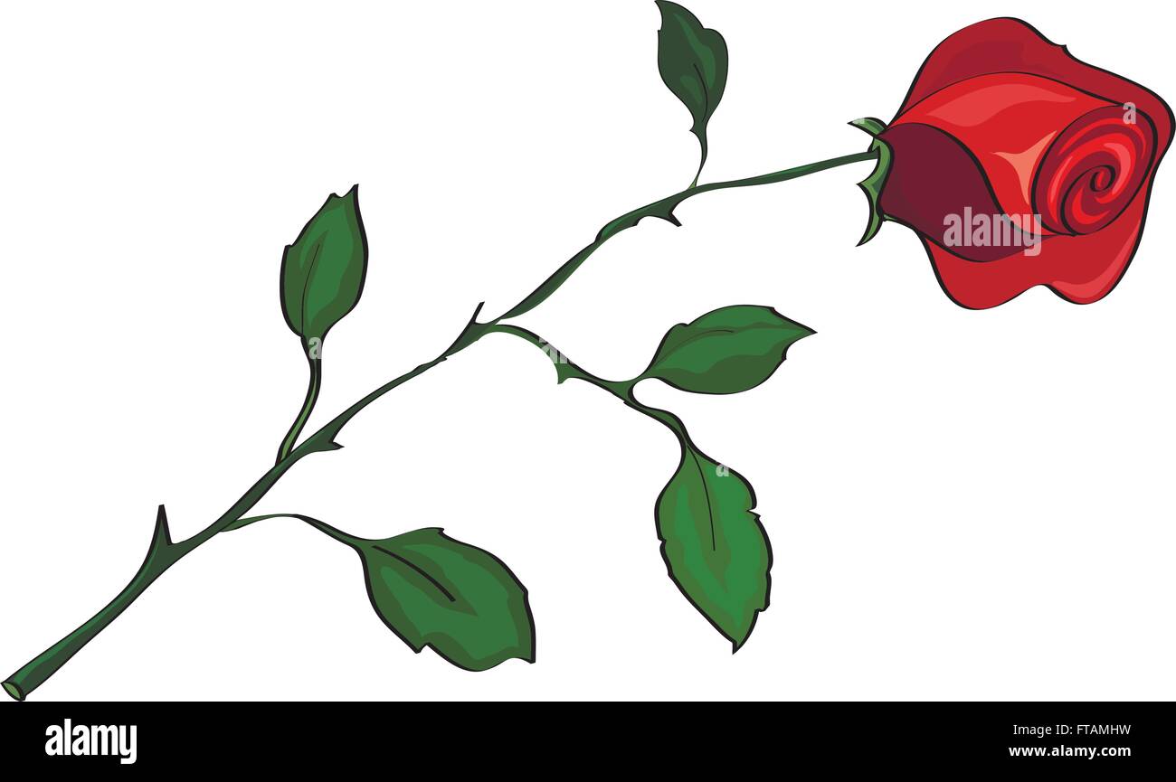 Red rose bouquet Stock Vector Images - Alamy