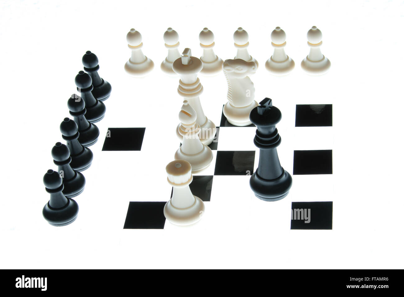 Creative Chess Board White Background Mock Place Match Battle Concept Stock  Photo by ©peshkov 552401252