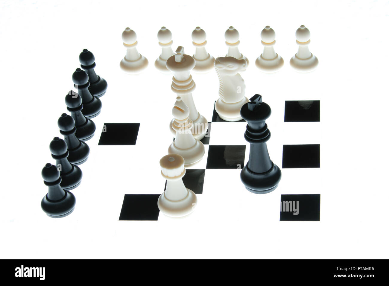 Chess Pieces Board Layout Stock Photo 666380395