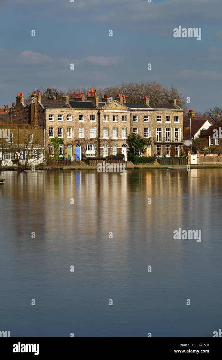 Kew riverfront, West London, United Kingdom Stock Photo