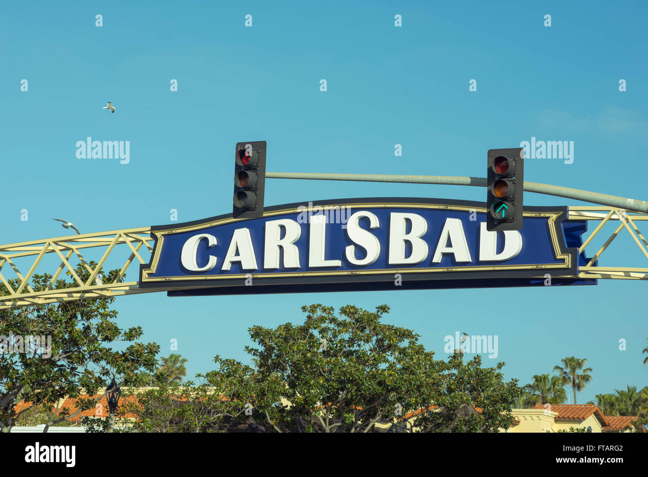 Carlsbad sign. Carlsbad, California, USA Stock Photo Alamy