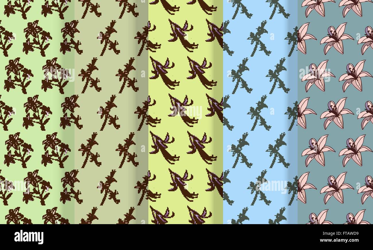 Floral seamless background Stock Vector Image & Art - Alamy