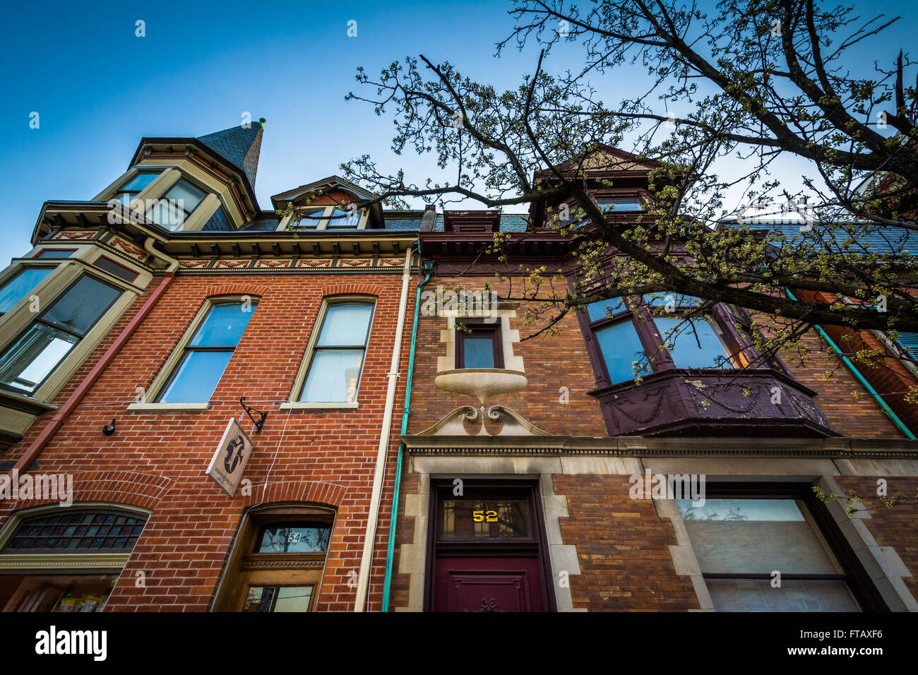 Rowhouses on Duke Street, in York, Pennsylvania Stock Photo Alamy
