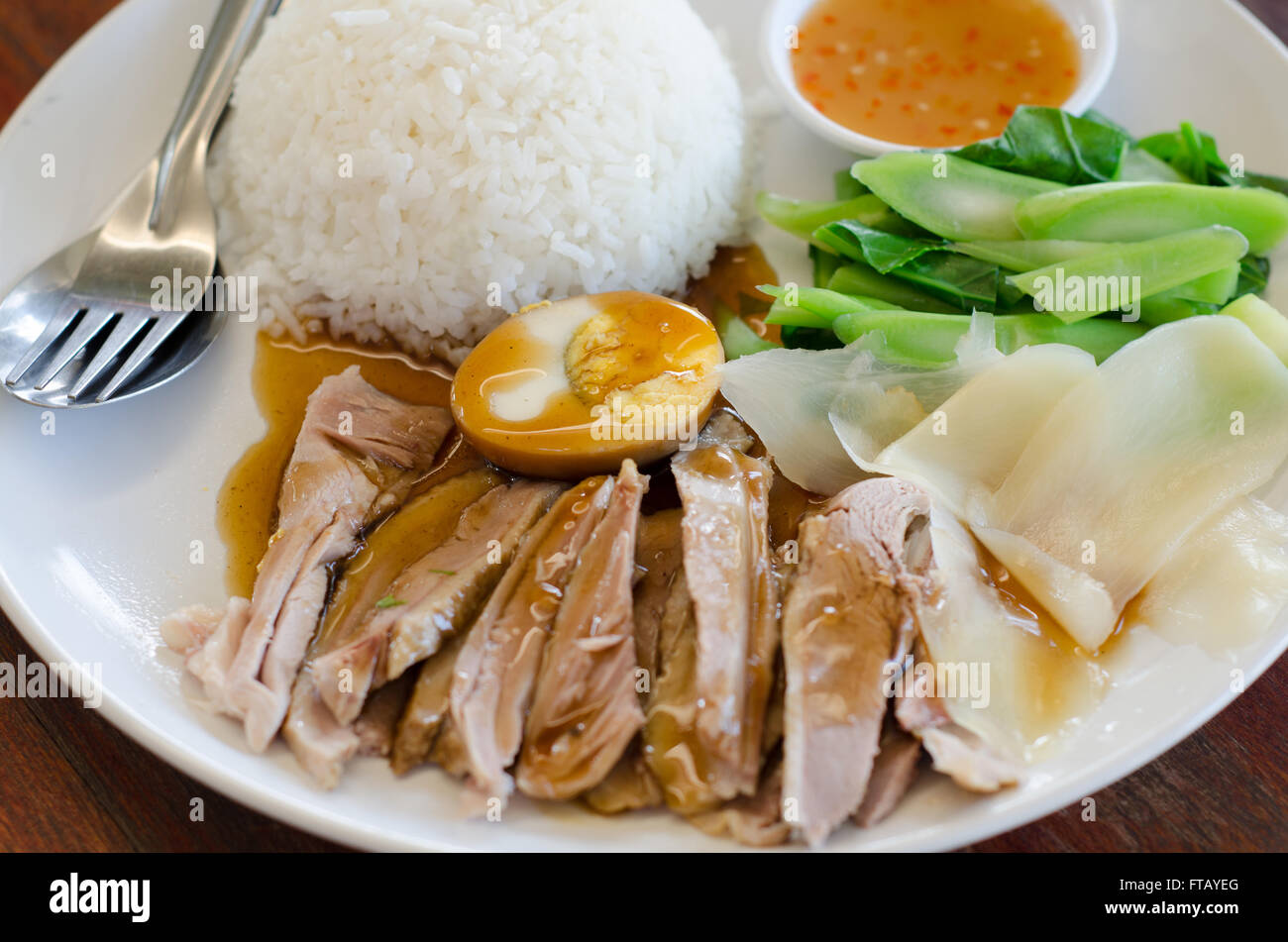 rice with roast duck Stock Photo - Alamy