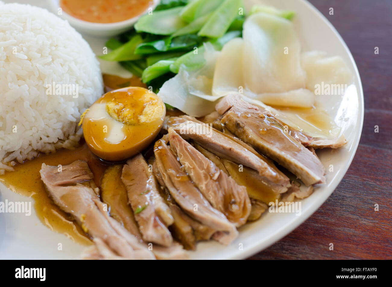 rice with roast duck Stock Photo - Alamy