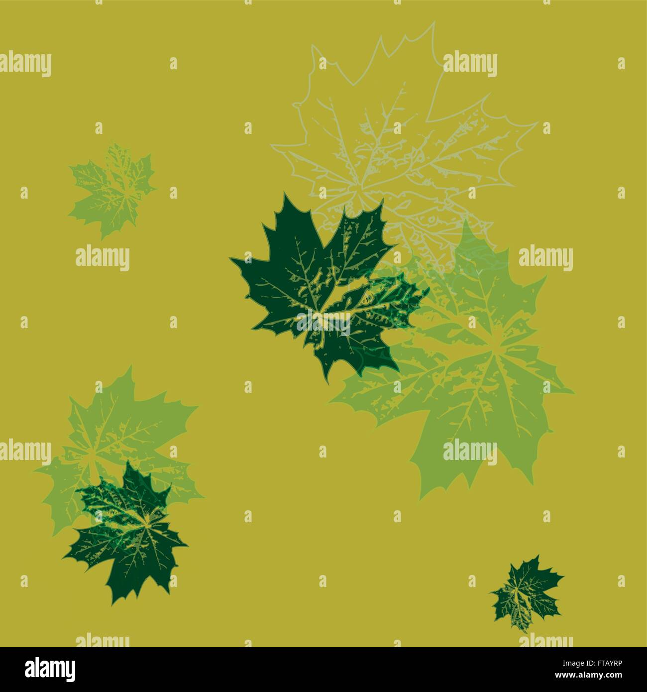 vector seamless wallpaper. green maple leaves Stock Vector Image & Art ...