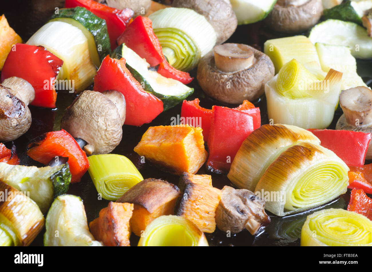 fresh baked vegetables from oven Stock Photo Alamy
