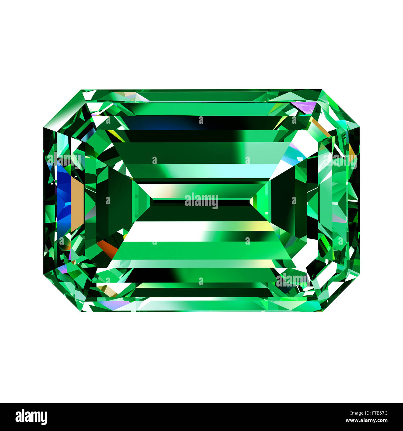 Green Emerald Stock Photo