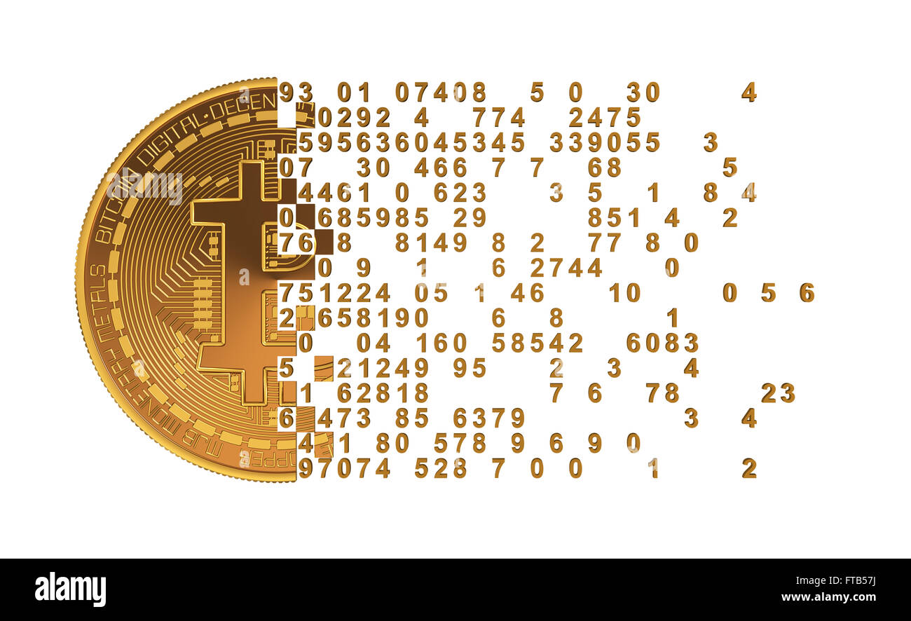 Bitcoin falling apart Cut Out Stock Images & Pictures - Alamy