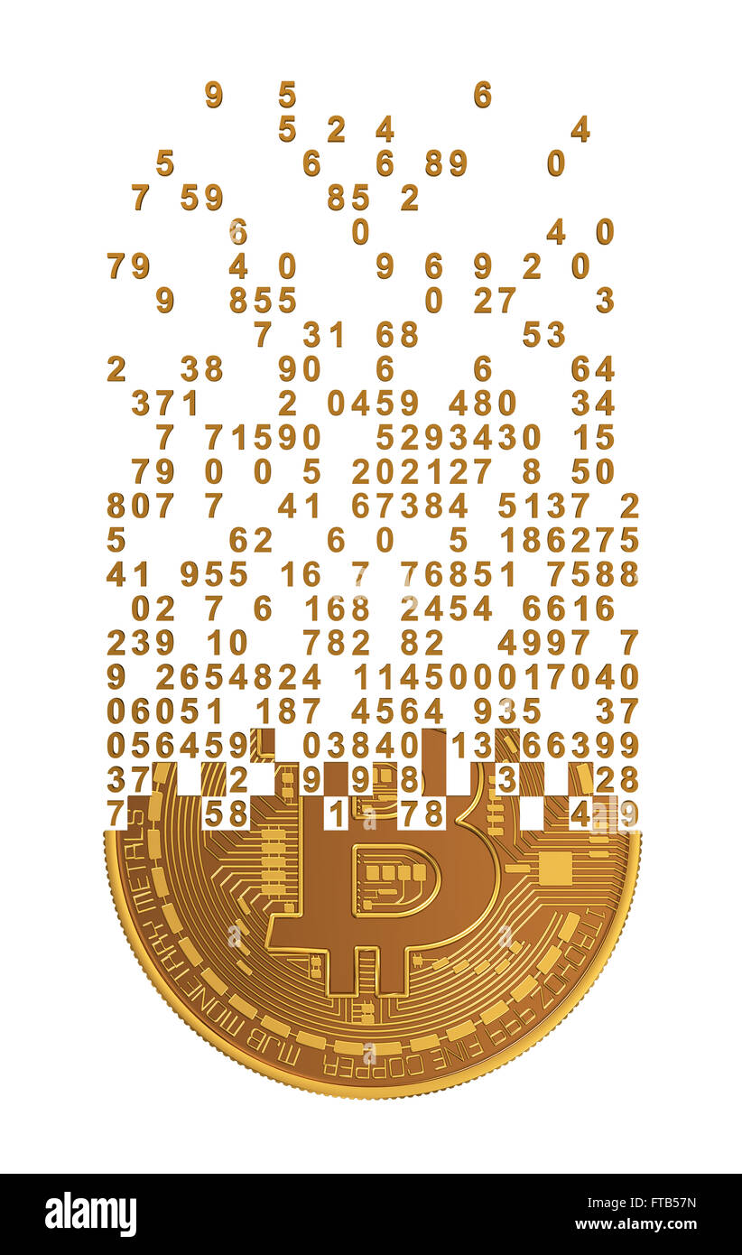 Bitcoin falling apart Cut Out Stock Images & Pictures - Alamy