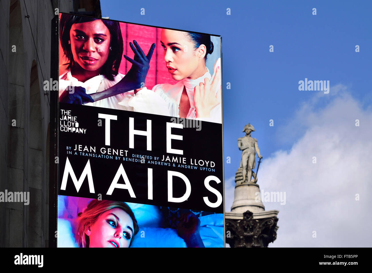 London, England, UK. The Maids (Jean Genet) at the Trafalgar Studios,  Whitehall (2016) Uzo Aduba, Zawe Ashton, Laura Charmichael Stock Photo -  Alamy