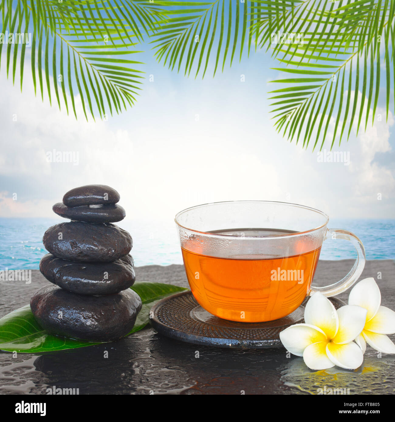 black zen stones Stock Photo Alamy