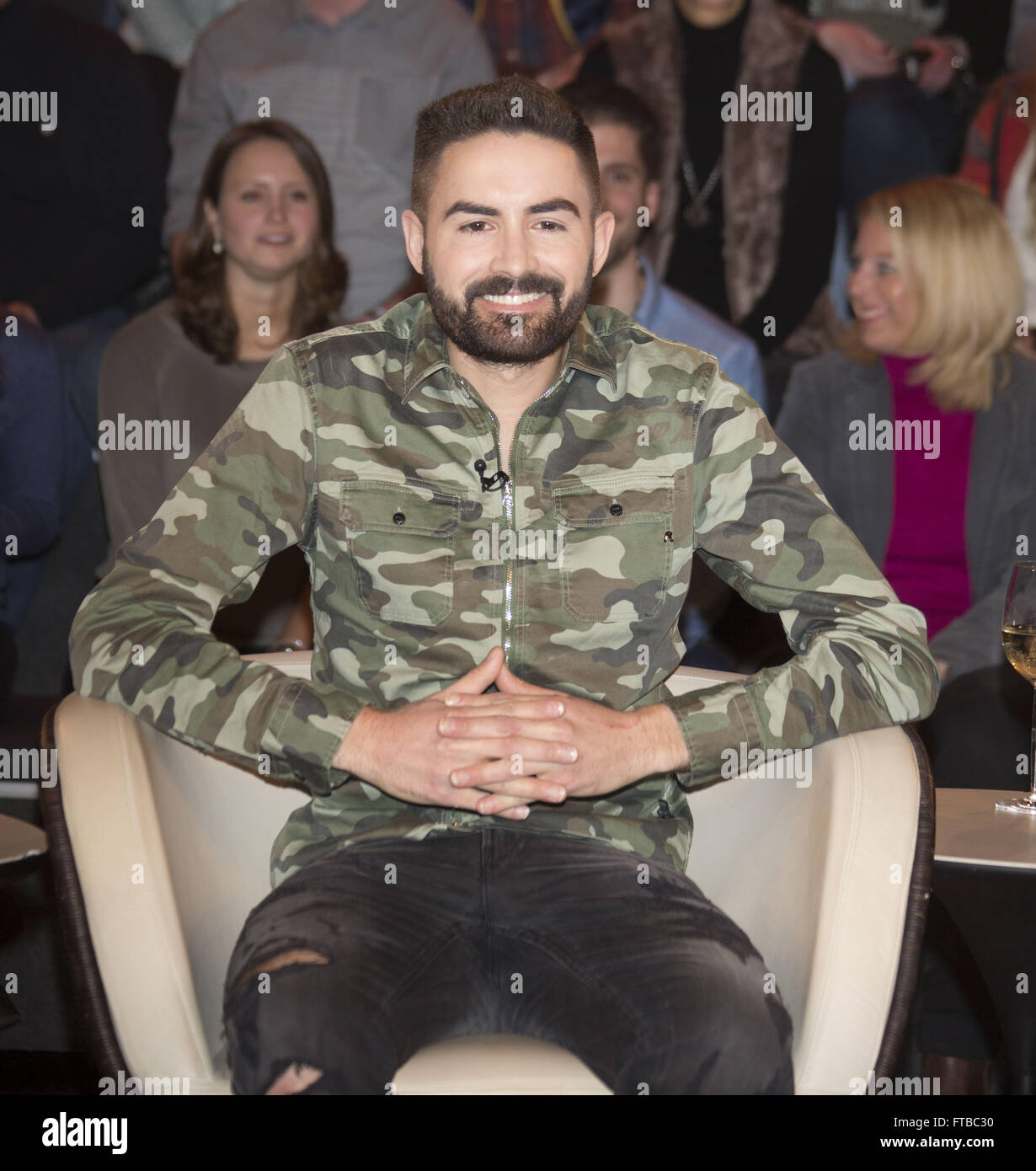 German ZDF TV Talkshow Markus Lanz at Fernsehmacher-Studio Featuring