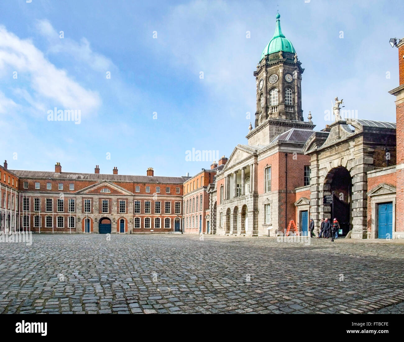 part of the Dublin Castle in Ireland Stock Photo