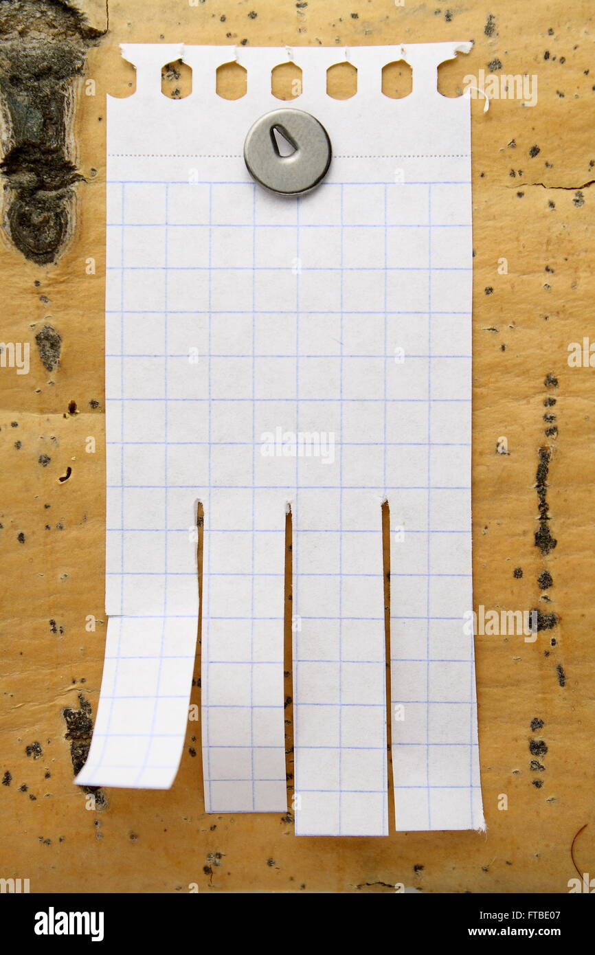 clean sheet of paper on wood commerce Stock Photo Alamy