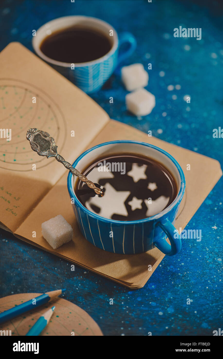 Cup full of stars Stock Photo