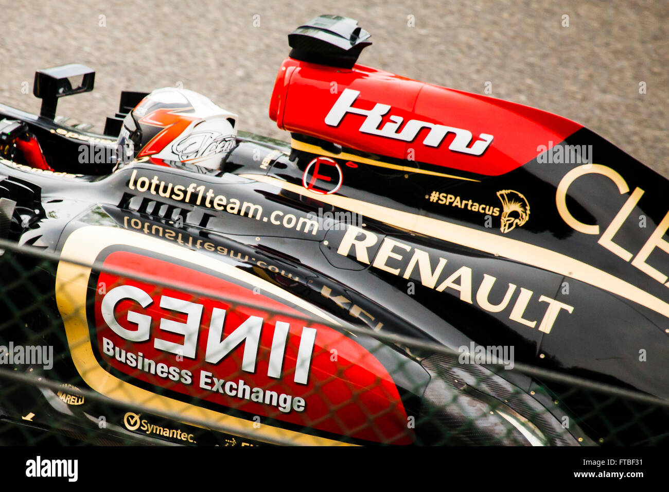Kimi Raikkonen at the Belgian Grand Prix 2013 Stock Photo