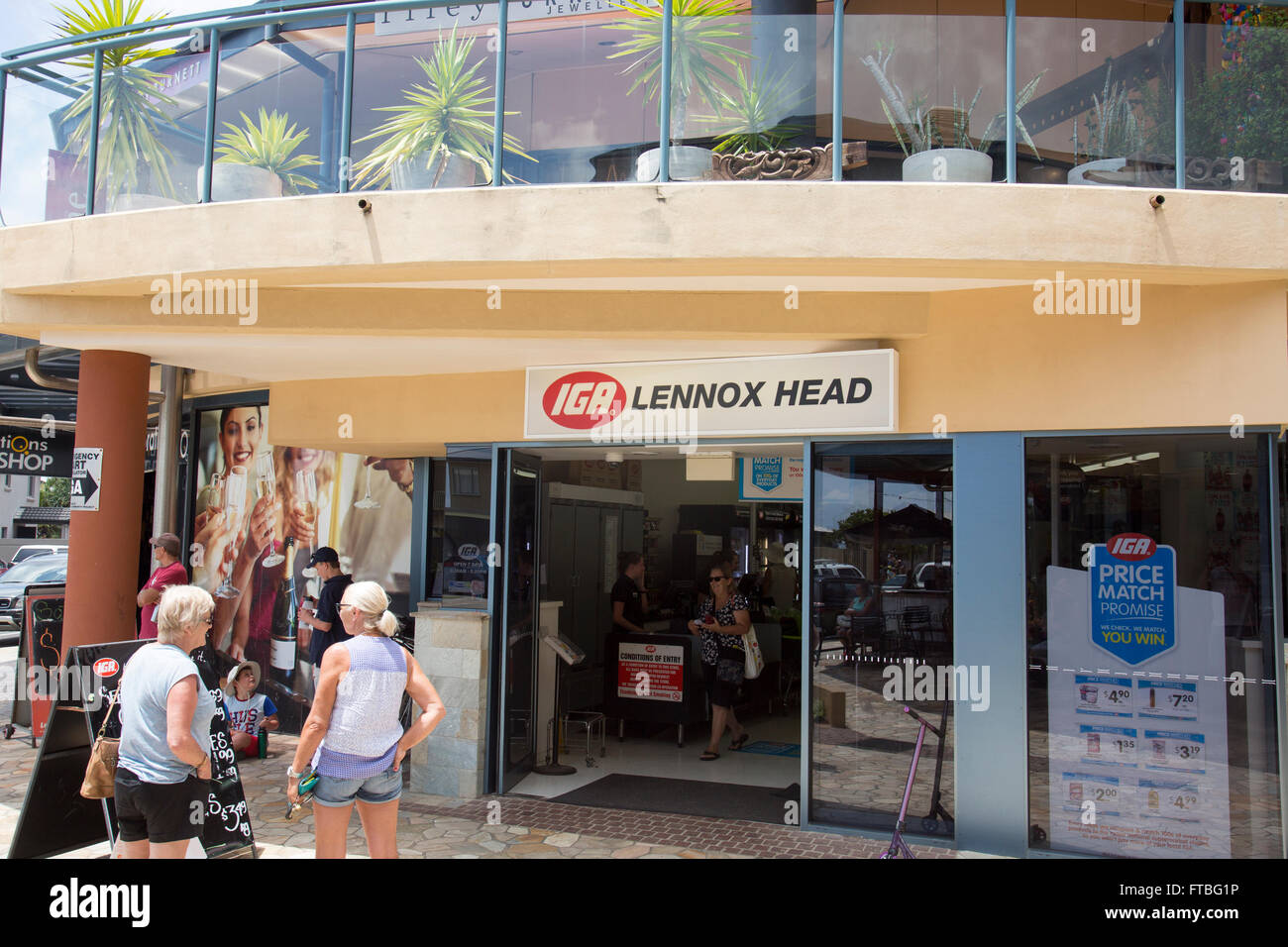 IGA branded supermarket in Lennox Head, new south wales,australia Stock
